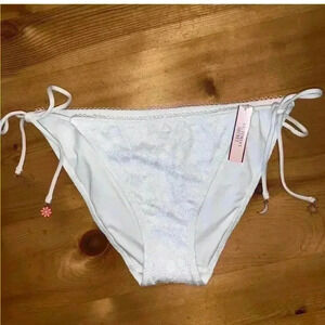 NEW! Victoria's Secret lace swim suit bikini bottom women M
